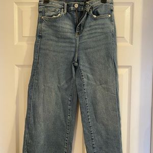 BANANA REPUBLIC High Rise Wide Leg Crop Jeans SZ 27